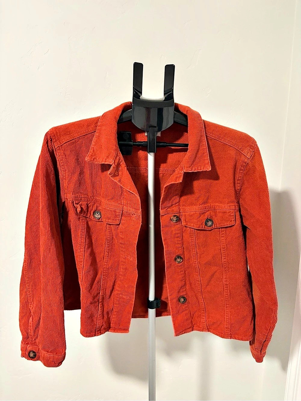 Emberly Corduroy-Style Jacket in Orange Like New size large